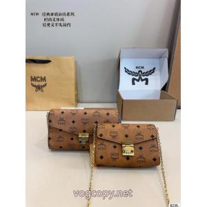 Mcm上質レザーチェーンバッグショルダーショルダーバッグ丈夫で長持ち
