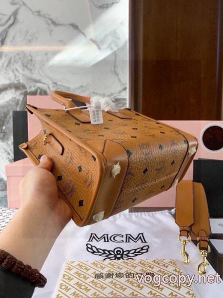 mcm新作Visetos Munchenトランペットトートバッグショルダーバッグ 2
